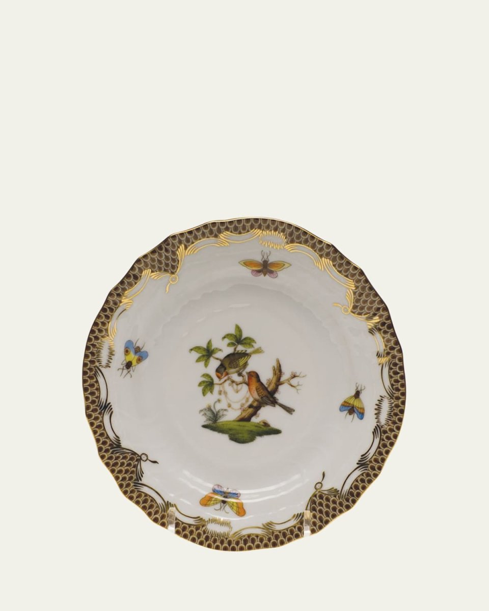 Rothschild Bird Brown Motif 10 Bread & Butter Plate